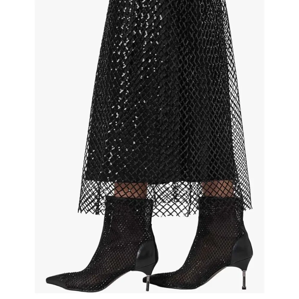 AllSaints Womens Chantelle Dress -10 - Picture 2 of 9